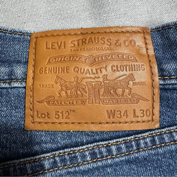 Levi's Premium Vintage 512 "Big E" reissued jeans, size 34/30, denim - Picture 7 of 16